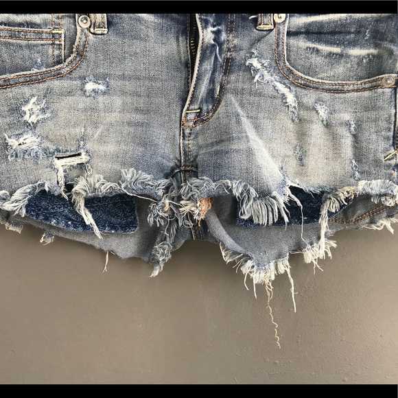 Distressed Short Short - Picture 2 of 4